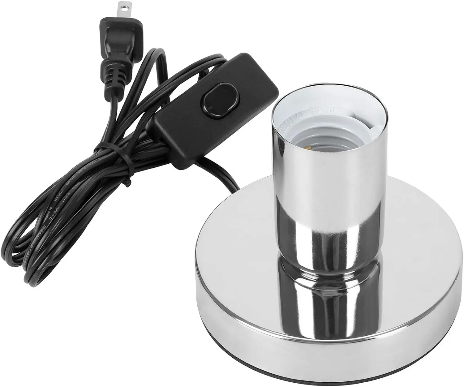 Sturdy Metal Desk Lamp Base with Cord and Switch