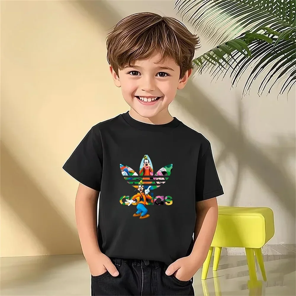

Luxury Brand Children's Printed T-shirts Summer Graphic Fashion Top for Kids Trendy Clothing for Boys And Girls