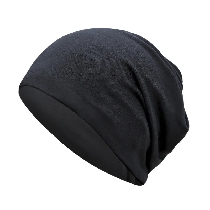 Brand Unisex Men Women Skullies Beanies Hedging Cap Knit Knitted Cotton Double Layer Fabric Caps Bonnet Hat