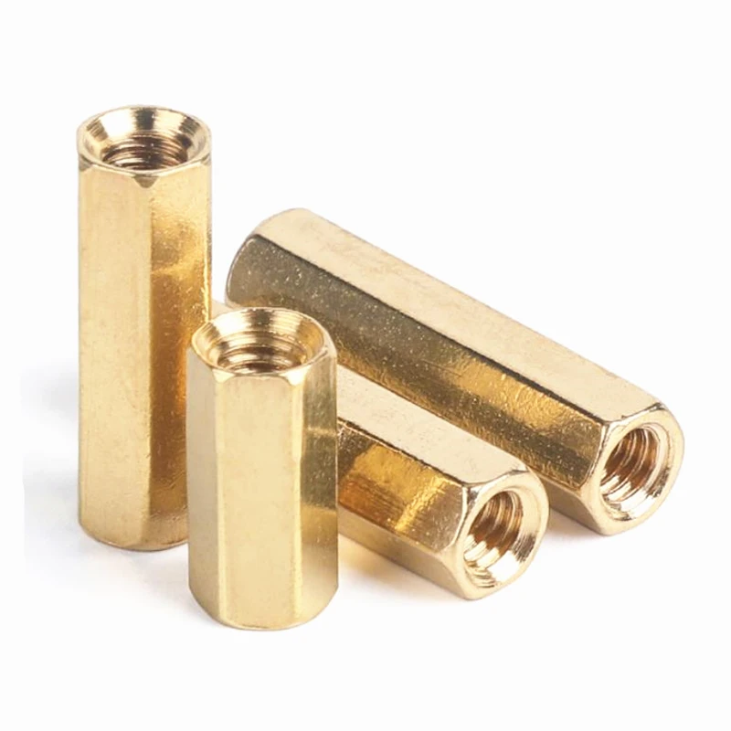 200 Pezzi M3 * 10 Brass Hex Standoff Spacer Doppio passaggio Colonna M3 Femminile x M3 Femminile 10mm