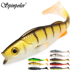 Spinpol Vigour Perch Fishing Lure 7cm 11cm 14cm Soft Bait Shad UV-Active Wobble Craft Rubber Fish Swimbait For Perch,Pike,Zander