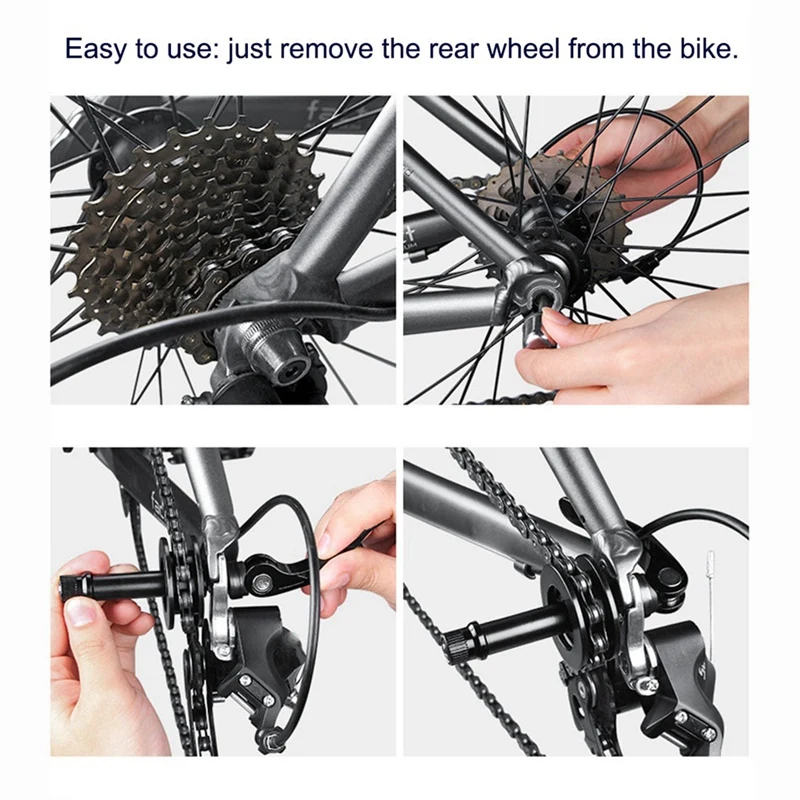 1 PCS Bicycle Chain Keeper Bicycle Frame Protector Cleaner Parts Wheel Bicycle Gadget Accessories Black