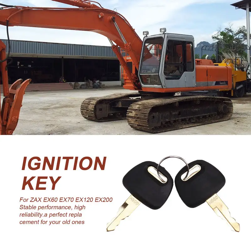 Ignition Key For ZAX EX60 EX70 EX120 EX200 Hitachi H800 Excavator,20Pcs