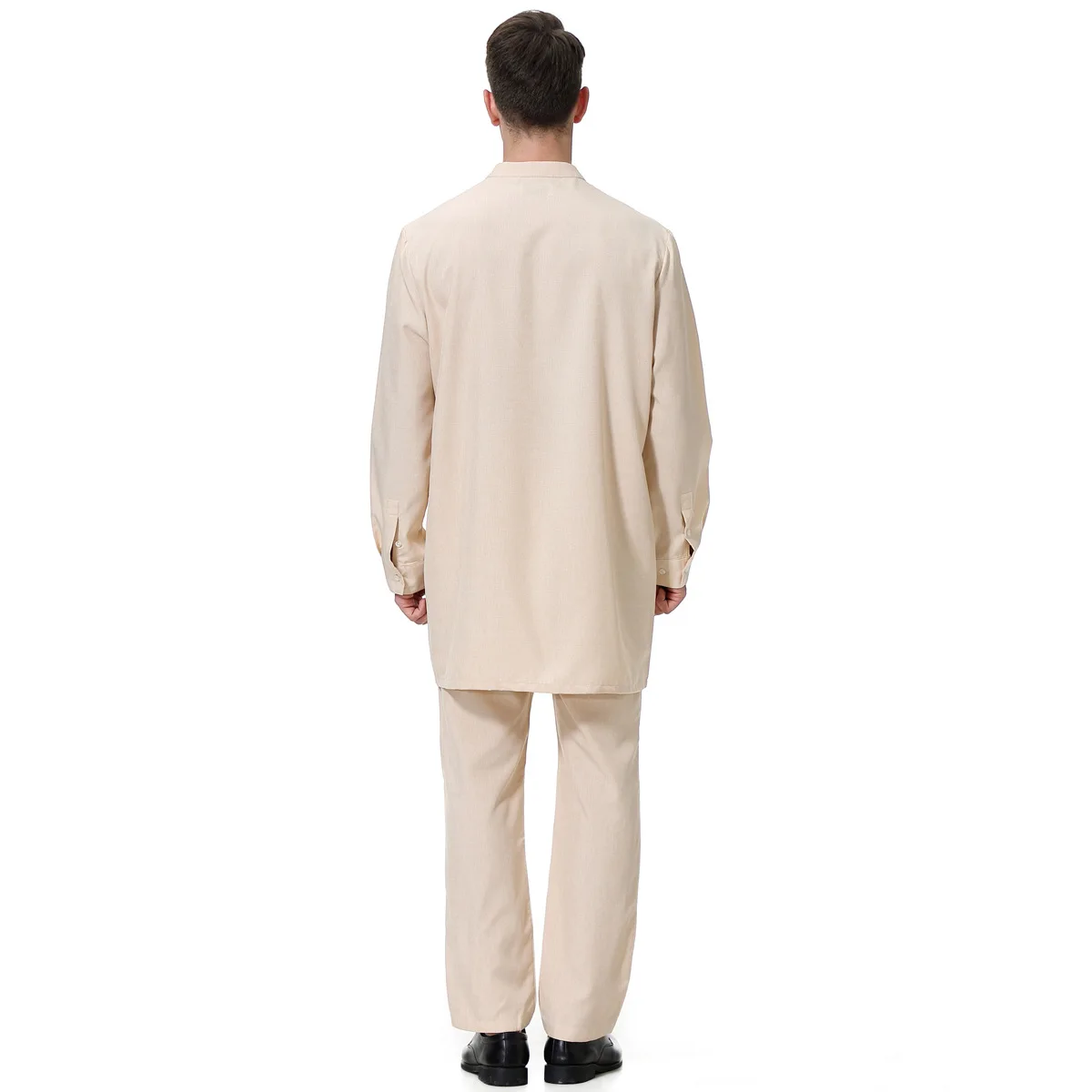 

Комплект из 2 предметов: мужская джубба/тоба для Ид и Рамадана, арабская исламская одежда, абайя, халат, топы, брюки, наряд в стиле Саудовской Аравии и Дубая, джеллаба, дишдаша