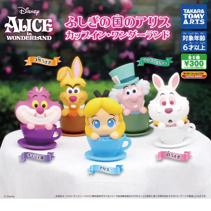 TAKARA TOMY-Figurine originale Gashapon Alice au pays des merveilles, Qversion Anime, modèle de jouets d'action, cadeau pour enfants, ornement de collection