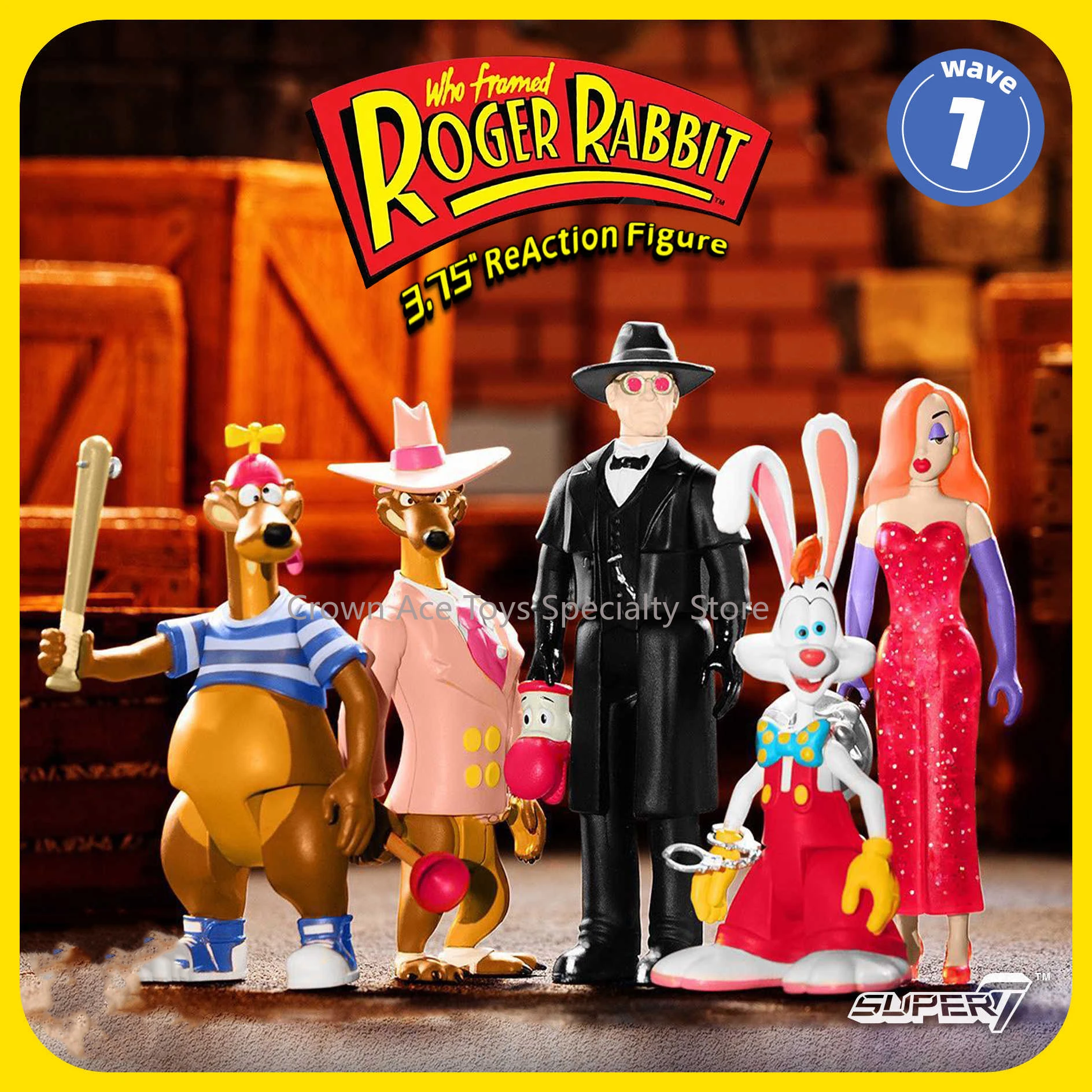 

In Stock Super7 Who Framed Roger Rabbit Jessica Rabbit Judge Doom Smarty Stupid Hanging Card 3.75in Action Figure Trendy Toys