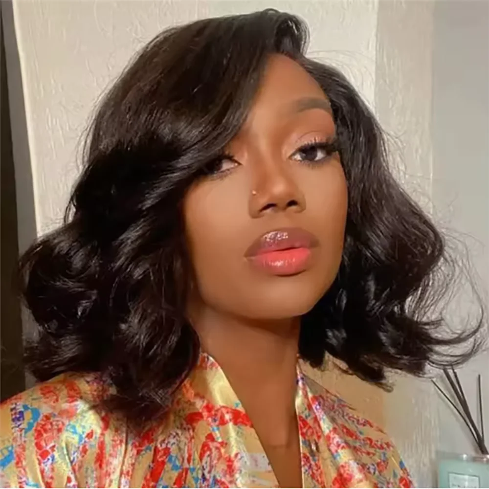 

Short Body Wave Bob Wigs Human Hair 13x4 HD Lace Frontal Glueless Brazilian Hair 4x4 Lace Body Wave Human hair Wigs For Women