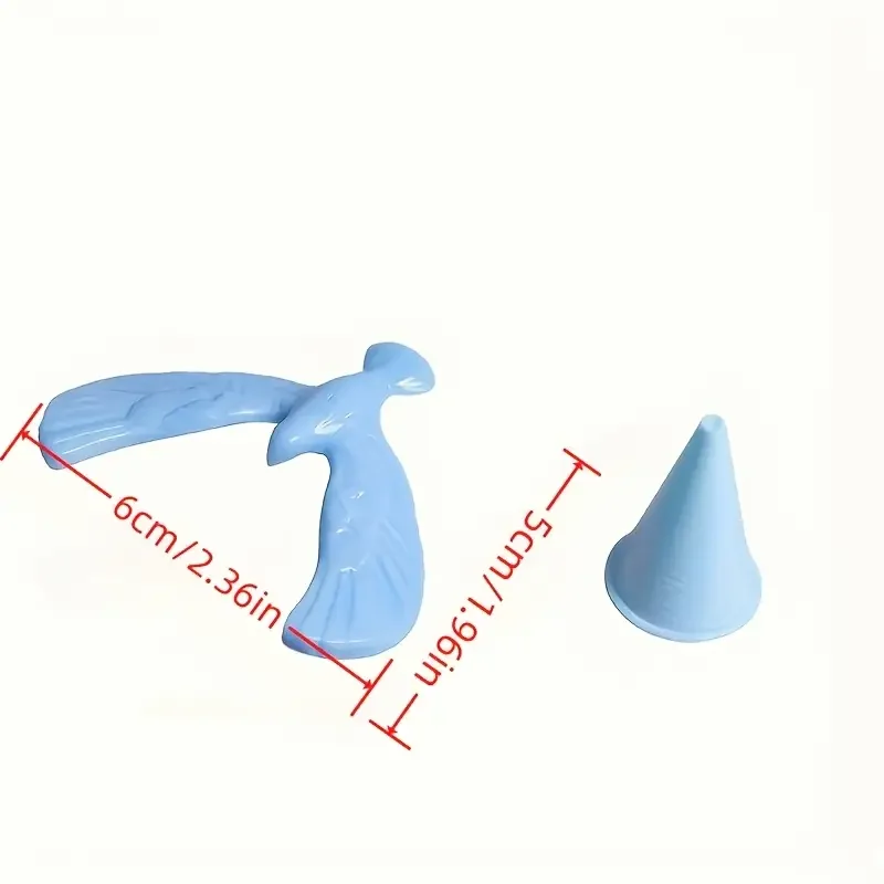 10 Sets of Balance Eagle and Triangular Cone Stand Desktop Decoration Small Tools Micro Statues, with Random Colors