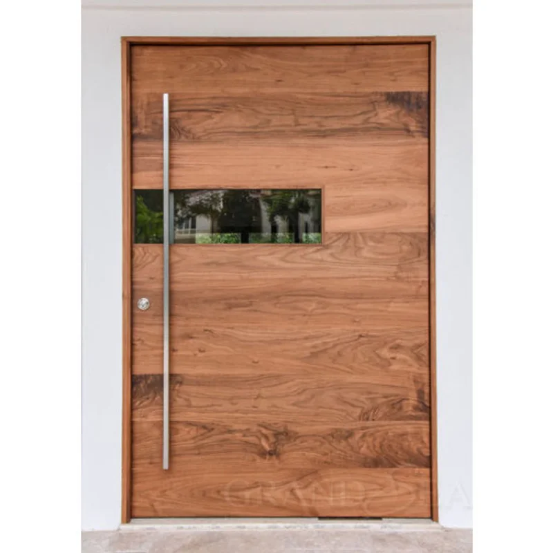 Custom. Modern Large Front Main Pivot By Single Exterior By Front EntryWith Lock