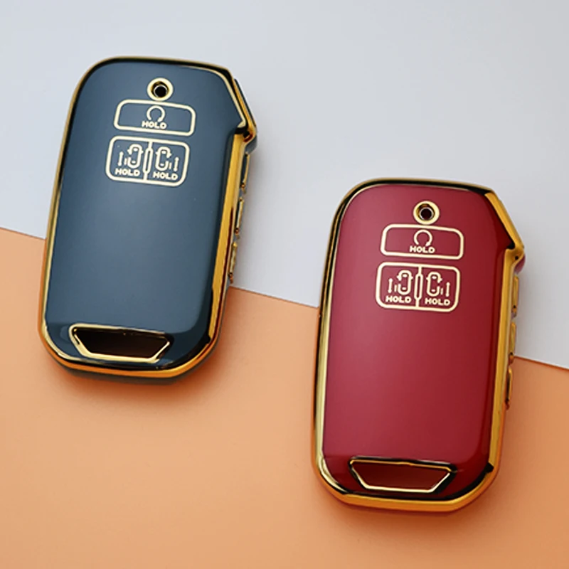 7ปุ่ม Soft TPU Shell Fob Keychain สำหรับ Kia K5 K3 K4 Sportage Carnival Sedona เคสกุญแจรถยนต์อุปกรณ์เสริม