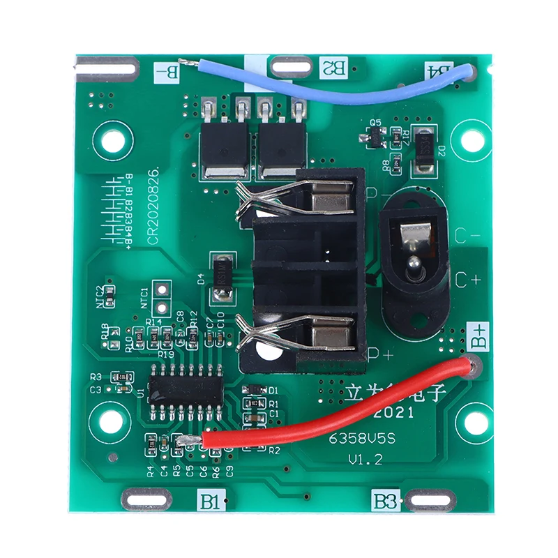 5S Bms 21V 20A Li-Ion Lithium Battery Pack 3.7V PCBA 2MOS 18650 Battery Protection Board Hand Electric Drill Accessories