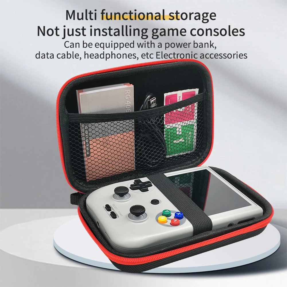 Portable Organizer Bag Shockproof Handheld Game Console Case Carry Bag for ANBERNIC RG406V RG40XXV RG405V Game Console