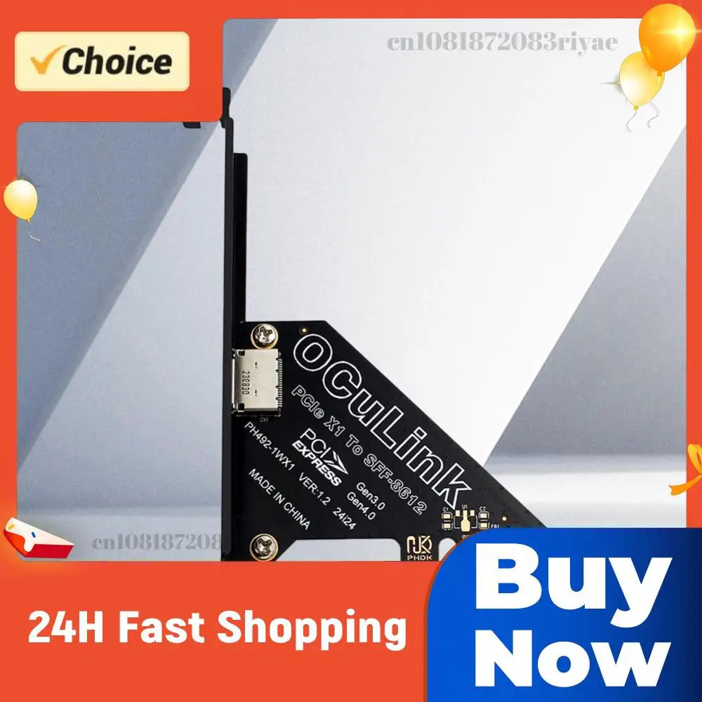 

1 PC PCIe To SFF 8611&8612 Adapter Card PCI Express PCI-E X4/X1 SSD Convert Card PCle4.0 PCIE X4/X1 To Oculink SFF-8612 Adapter