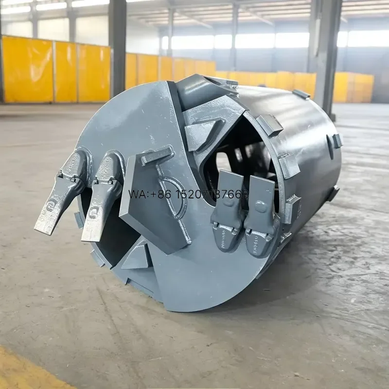 Wmwmnu Wear Resistant Alloy Steel Earth Auger Ventilation Plate for Rotary Rigs Excavators 900mm Drilling Bucket with Soil