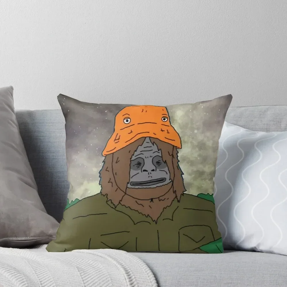 Big Lez Show - Trippy Sassy Sasquatch Throw Pillow Rectangular Cushion Cover Decorative Pillow Covers For Sofa pillow