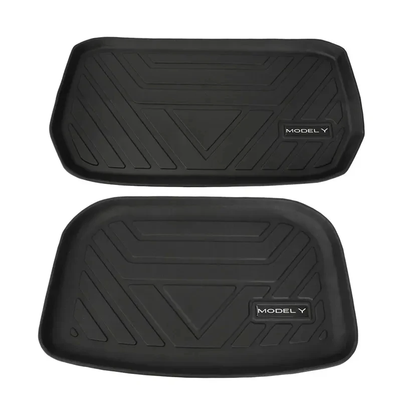 

For Tesla Model Y Model 3 2021-23 TPE Car Front Rear Trunk Storage Box Mat Pad Waterproof Protective Liner Trunk Tray Floor Mat