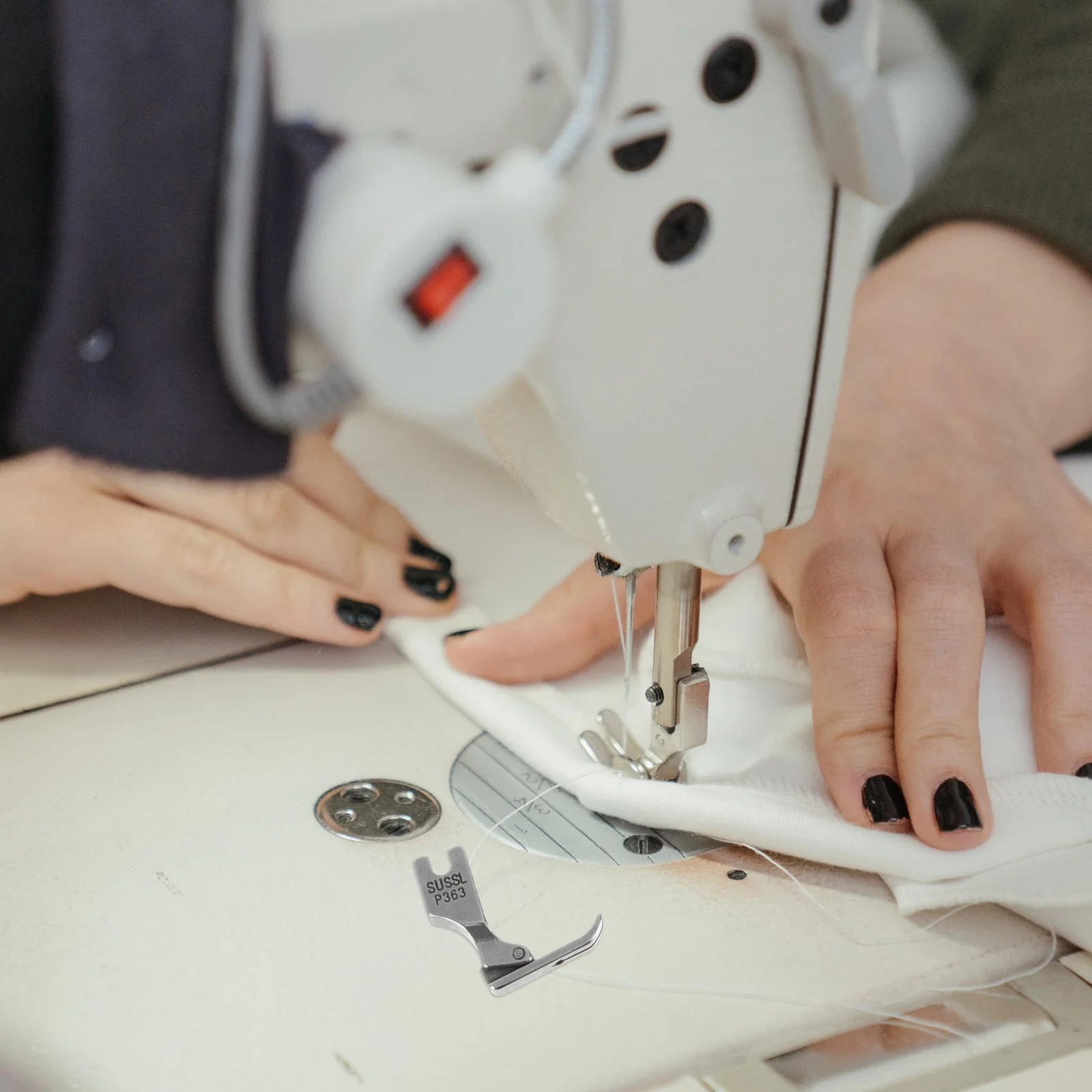 5 قطعة ماكينة خياطة صناعية قطعة قدم الضغط مجموعة قوية الصلب السلس غرزة الأداء العالمي صالح التبعي