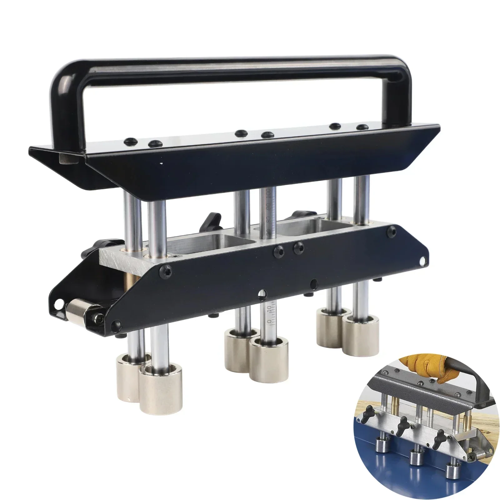 3-Station Metal Bender Rolling Tool Edge Roller Bender For Roofing Materials Edge Roller Bender Workshop Equipment Cutting Tools