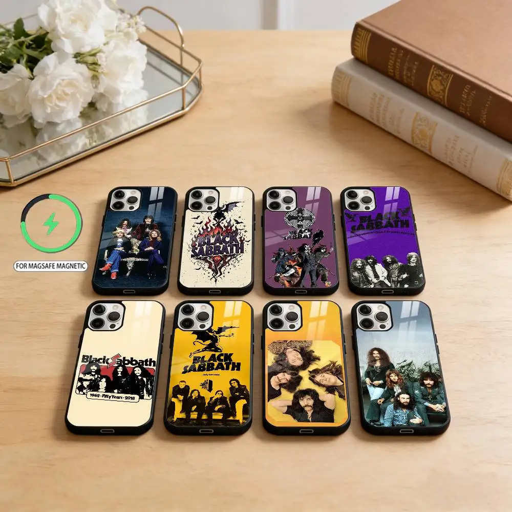 

Чехол для телефона Heavy-Rock-Band B-Black Sabbath для iPhone 17,16,15,14,13,12,11 Plus, Pro Max Magnetic для беспроводной зарядки Magsafe