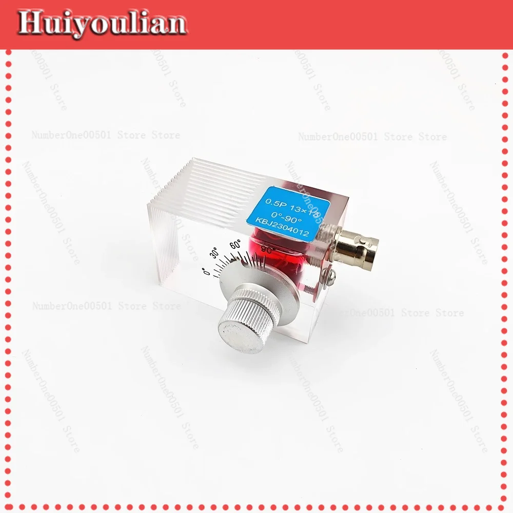 

0-90 Degree Adjustable Ultrasonic Probe Variable Angle Calibration Longitudinal Transverse Shear Lamb Wave Transducer
