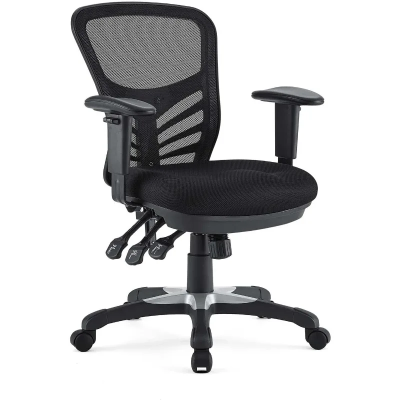 Modway EEI-757-BLK Articulate Ergonomic Mesh Office Chair in Black