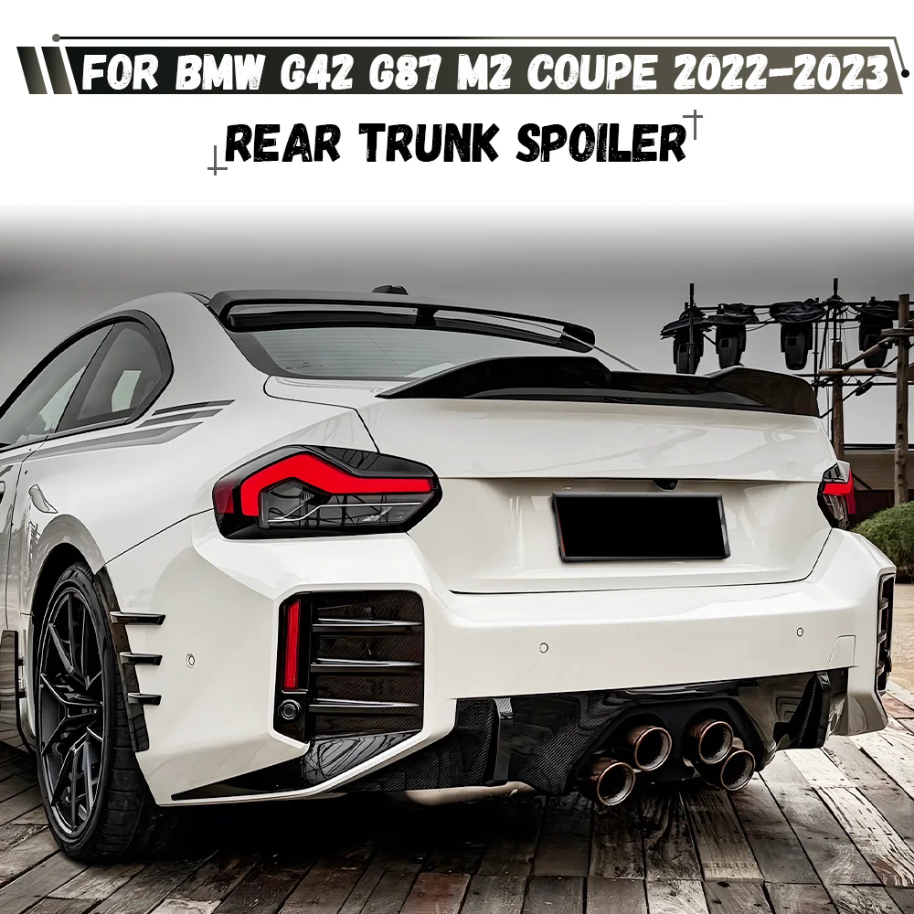 

Rear Spoiler Wing Car Rear Trunk Boot Lip Spoiler Cap Lip For BMW G42 G87 M2 2022 2023 220i 230i M235i M240i Coupe