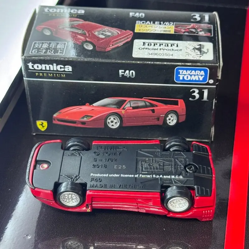 Takara Tomy Tomica Premium 31 Ferrari F40 1/64 Alloy Diecast Sports Car Model Collectible Ornament Kids Boys Birthday Gift Toy - view 5