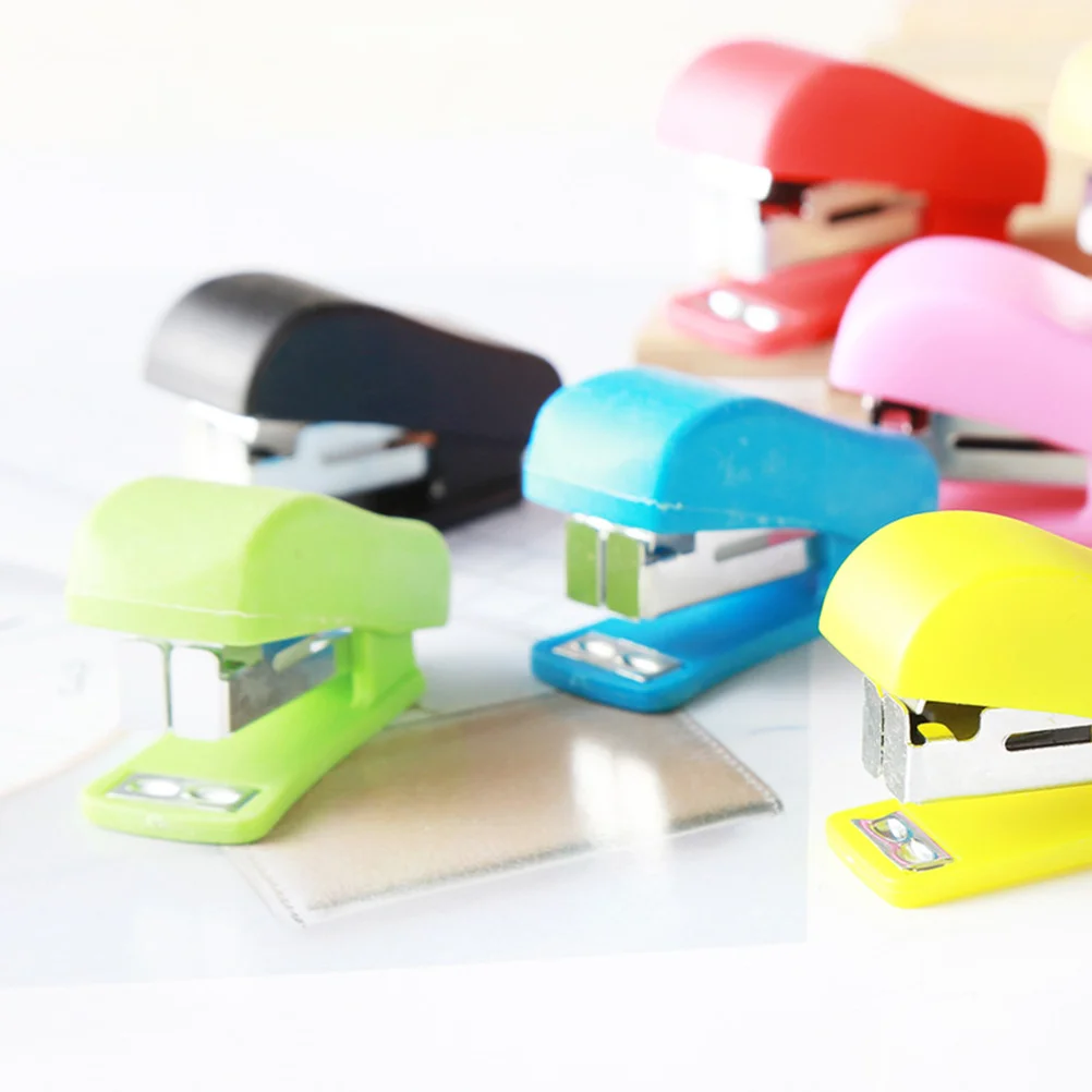 24pcs Mini Stapler Portable Desktop Stapler For Office School Home Lightweight Friendly Eco Friendly Desk Organizer