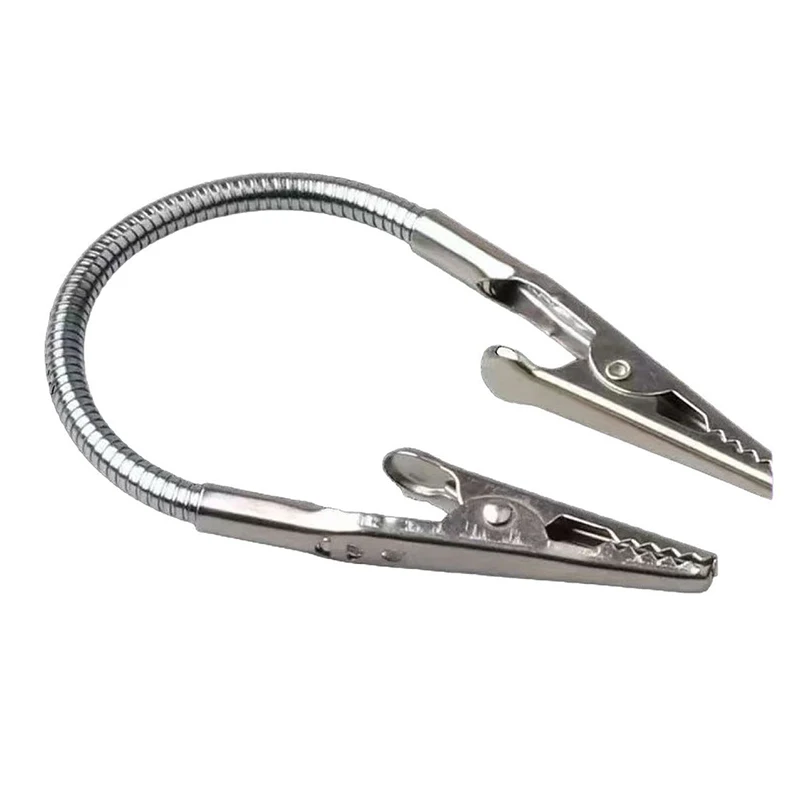 Portable Mosquito Coil Clip Double-Headed Alligator Clip Mosquito Coil Extra Long Metal Thread Coil Holder Clip Stainless Steel