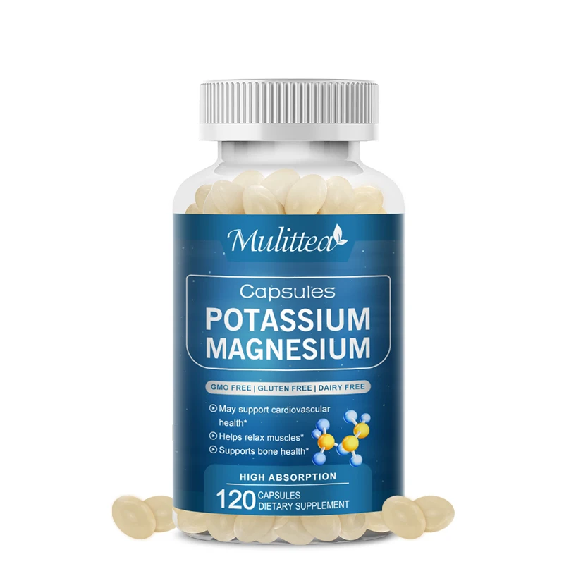 

Muliitea Potassium Magnesium Capsules Relieve Twitches Tremors Muscle Cramps Regulate Sleep Quality Immune health