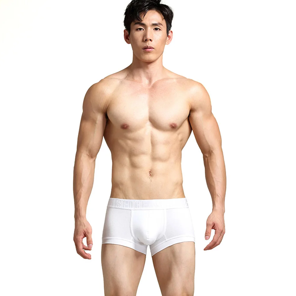 

Men Underpants Man Cotton Breathable Comfortable Boxer Solid Selling Shorts Men's Panties Underwear Size M-2XL