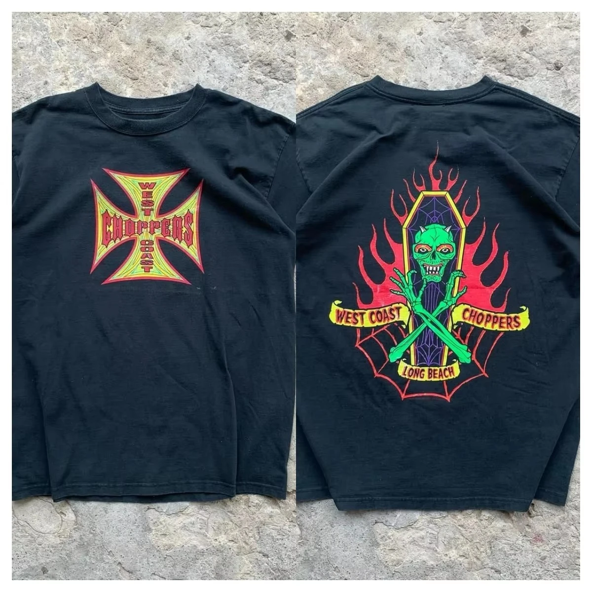 2026 New WEST COAST CHOPPERS Family Matching Oversized Unisex Streetwear TShirt Vintage Eagle Front Print Short Sleeve Tees
