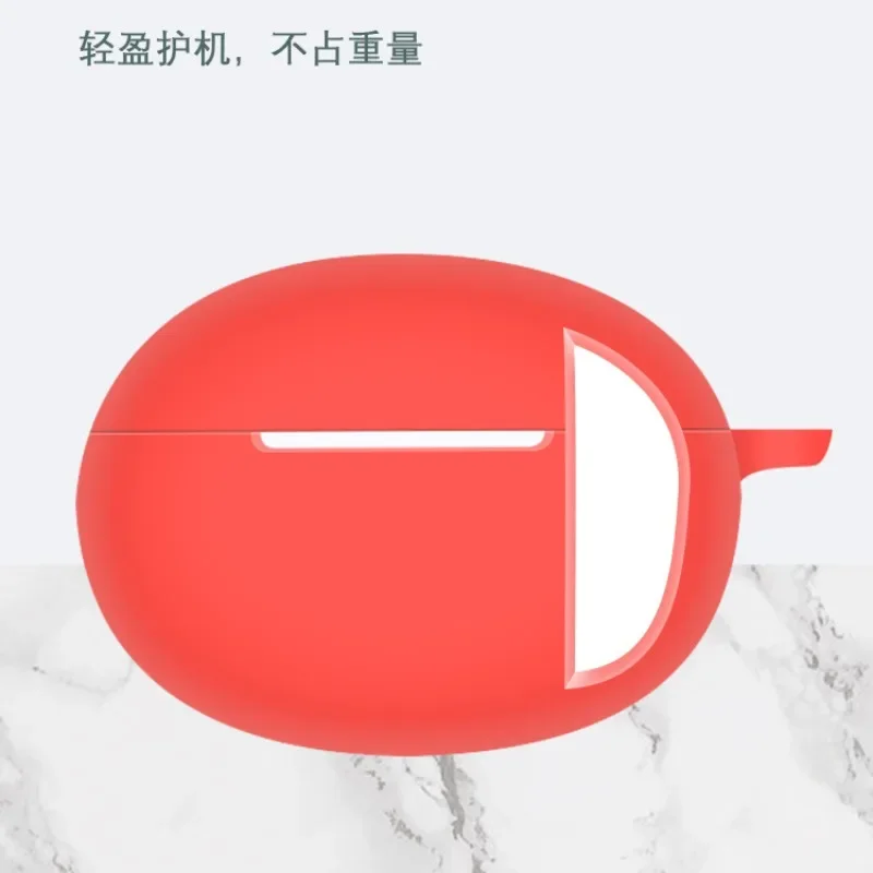 1 buah cocok untuk OPPO X2 penutup Earphone Enco X2 penutup lengan pelindung casing lembut silikon tas pengisi daya dengan aksesori kait
