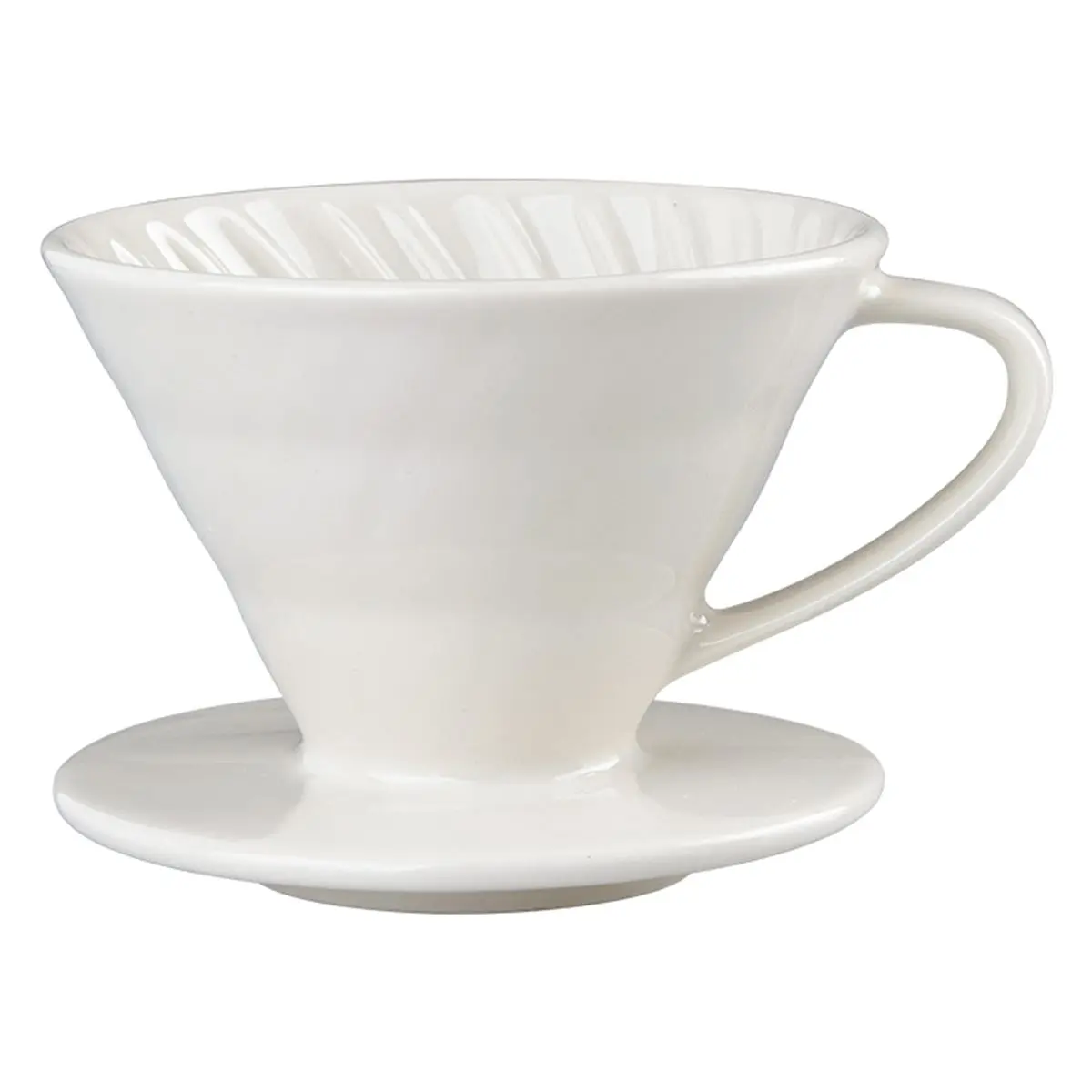 LUCK New Design Ceramics Soaking Adjustable Pour over Coffee Dripper Coffee Filters Ceramic Filter Cup B