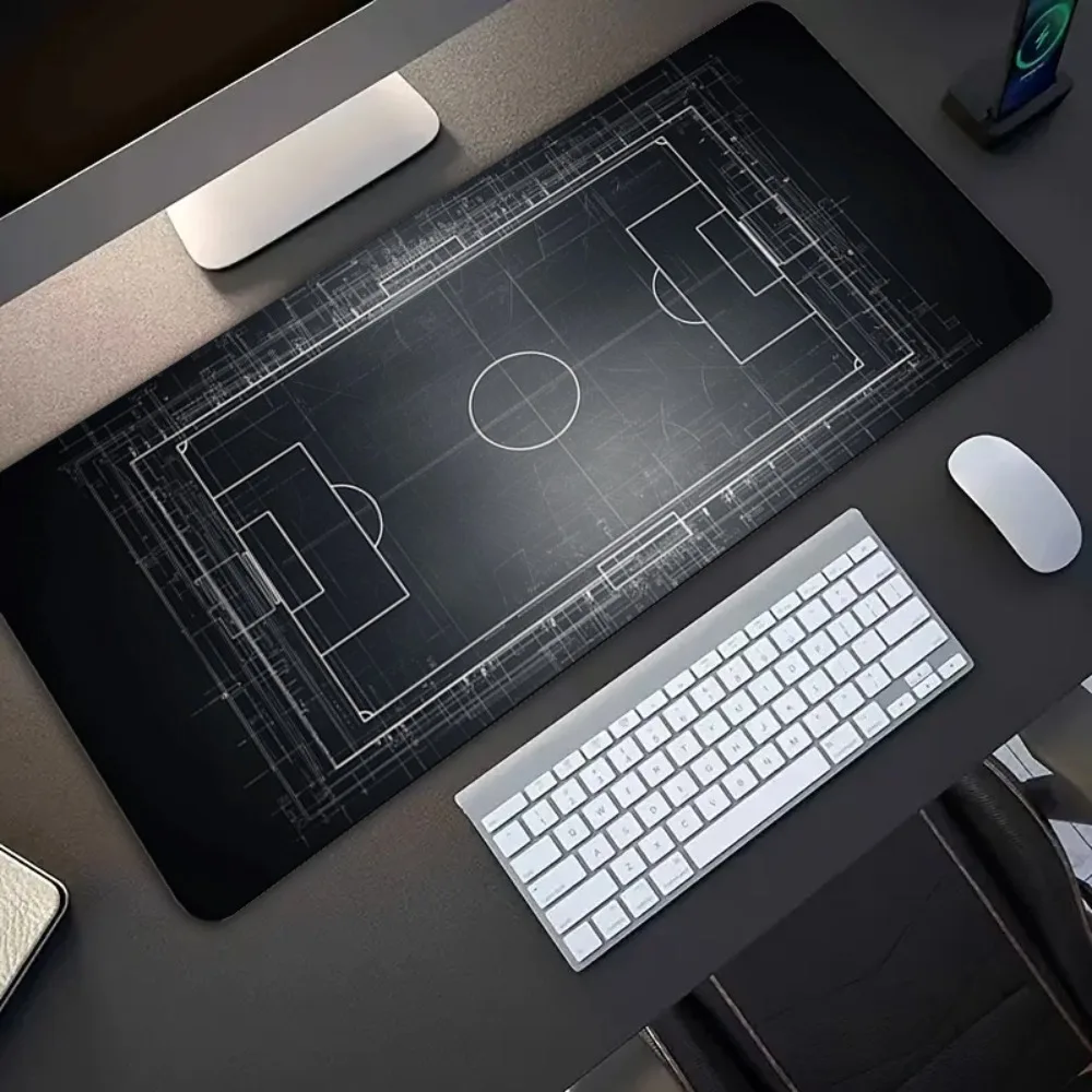 Oversized Soccer Field Gaming Mouse Pad, Non-Slip Sturdy Polyester Office Gamer Desk Mat