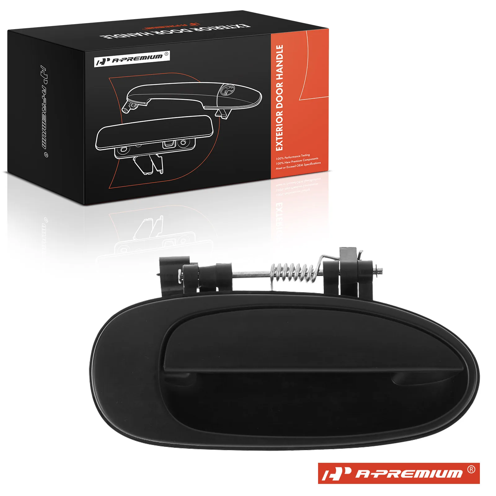 A-Premium Rear Passenger Side Primed Exterior Door Handle for Kia Sephia 1998-2000 Spectra 2000-2001