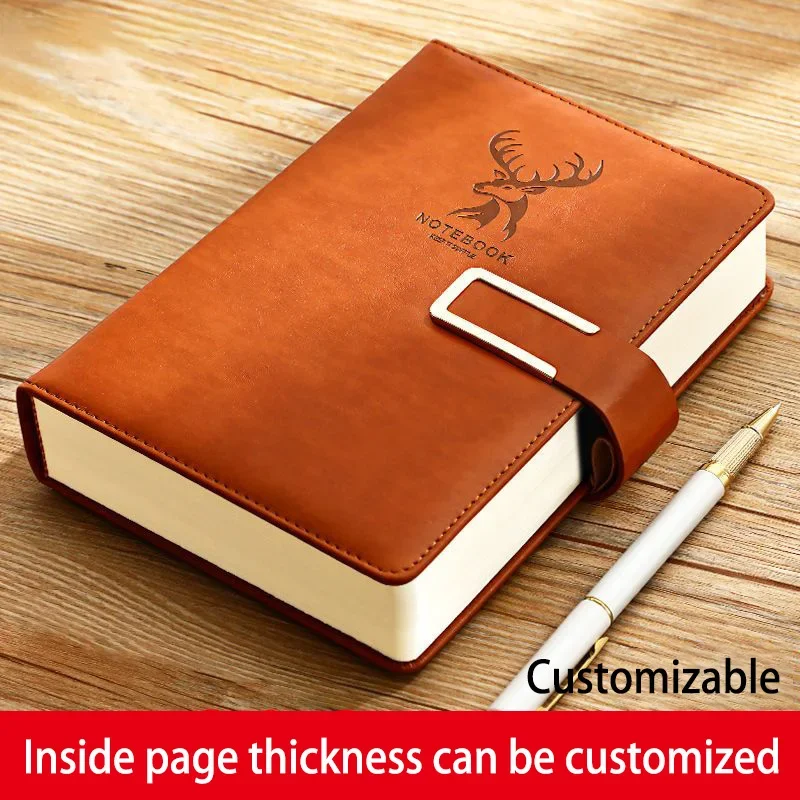 Custom Design Oem Office Records Pu Magnetic Buckle Custom A5 Notebook For Students