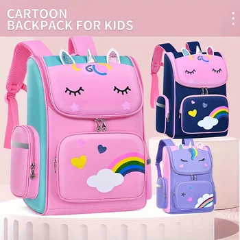 Sac à dos léger étanche pour enfants, cartable pour élèves d...