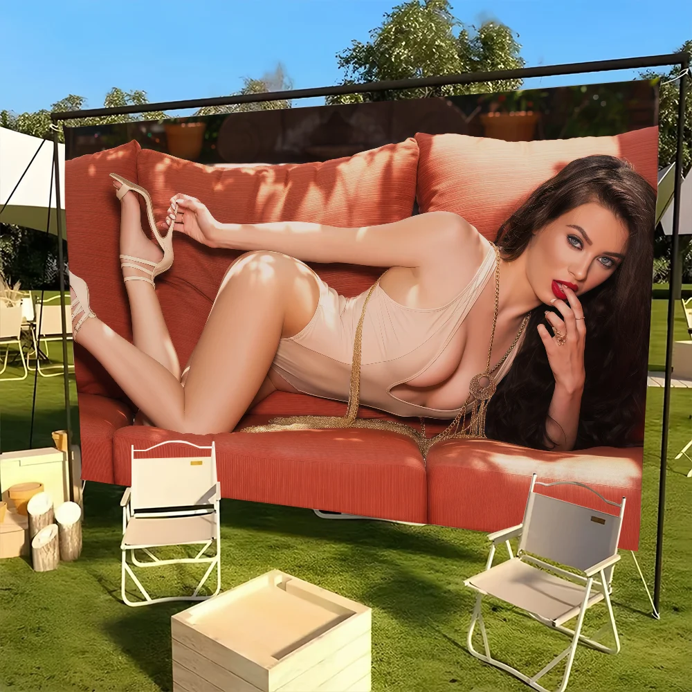 الممثل المثير لانا Rhoades العلم للتخييم في الهواء الطلق بار نزهة ديكور المنزل حلي راية #2