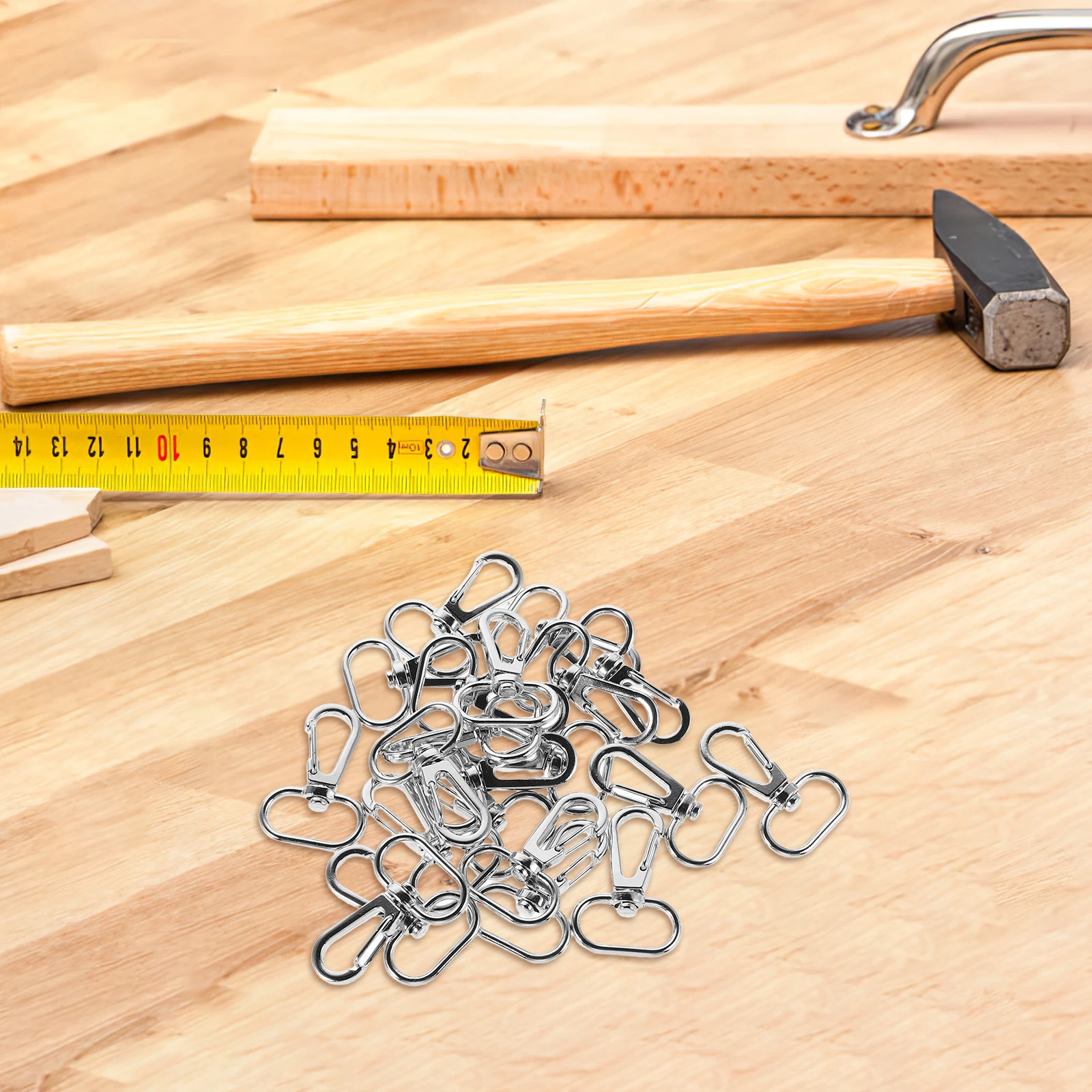 

20 Pcs Safety Buckle Parrot Cage Door Lock Zinc Alloy Anti-escape Buckles for Bird