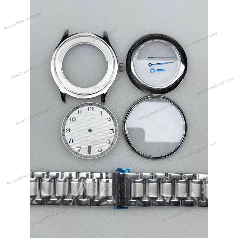 For Watch Accessories 628 Case, for 2824 2130 2892 Movement Case Full Set, Sapphire, Case Diameter 38.5mm Thickness 9.8mm