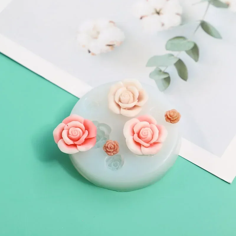 Mini Flowers Series Silicone Mold DIY Handmade Fondant Chocolate Sugar Mould Polymer Clay Making Mould Cake Decorating Tools