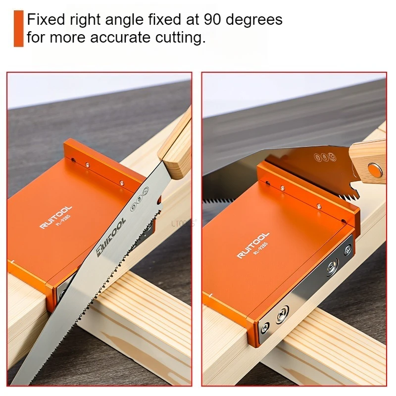 

Woodworking Double Sided Magnetic Limiter Aluminum Alloy 90° Cutting Positioning Board Manual Saw Cut Guidance Auxiliary Tools