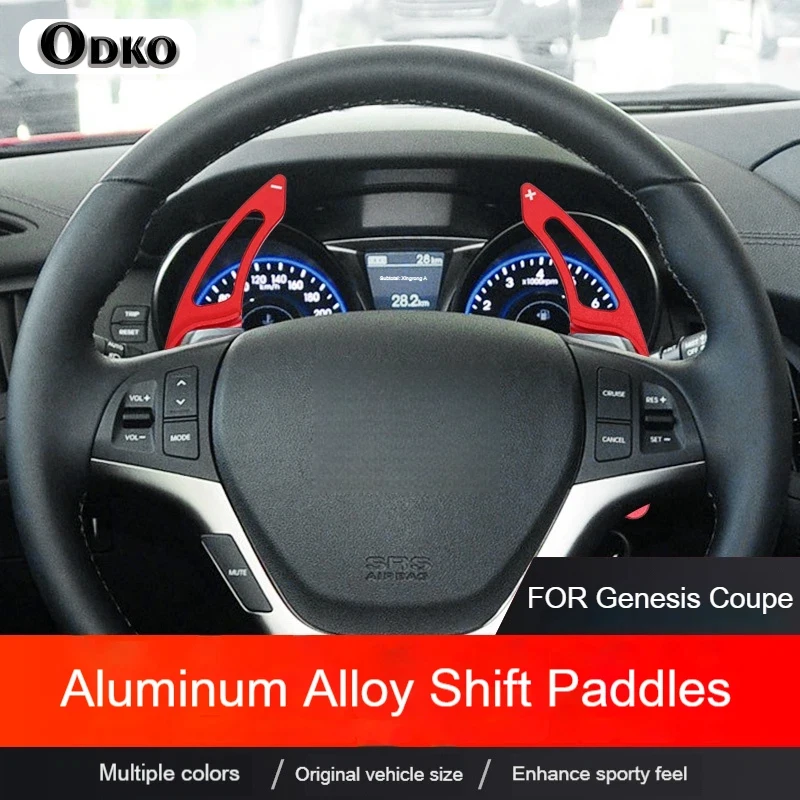 

2pcs Carbon Fiber Car Steering Wheel ABS Shift Paddle Extension Shifters For Hyundai Genesis Coupe 2009-2011