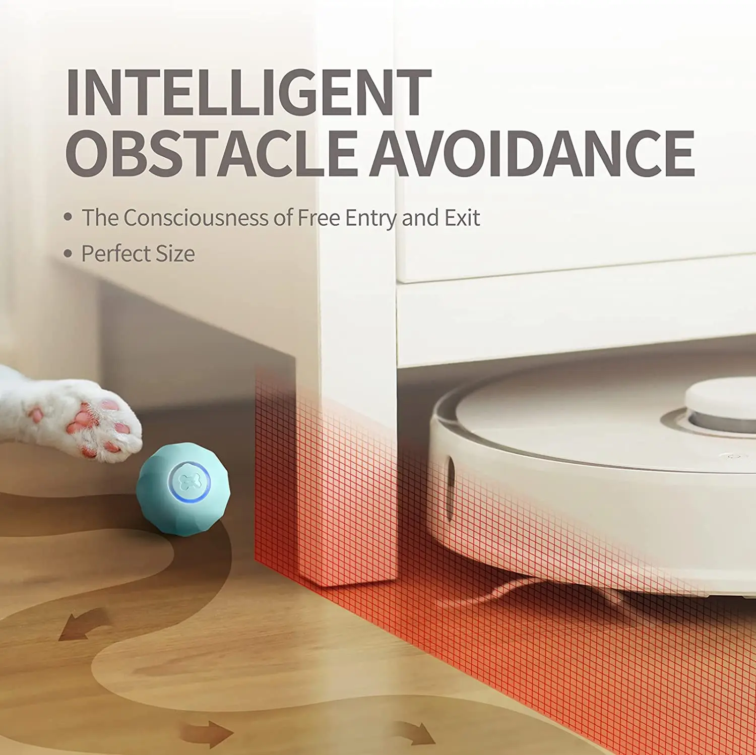 Electric Cat Ball Toys Automatic Rolling Smart Toys for or Animal onomatopoeia toys Training Kitten for Indoor Interactive
