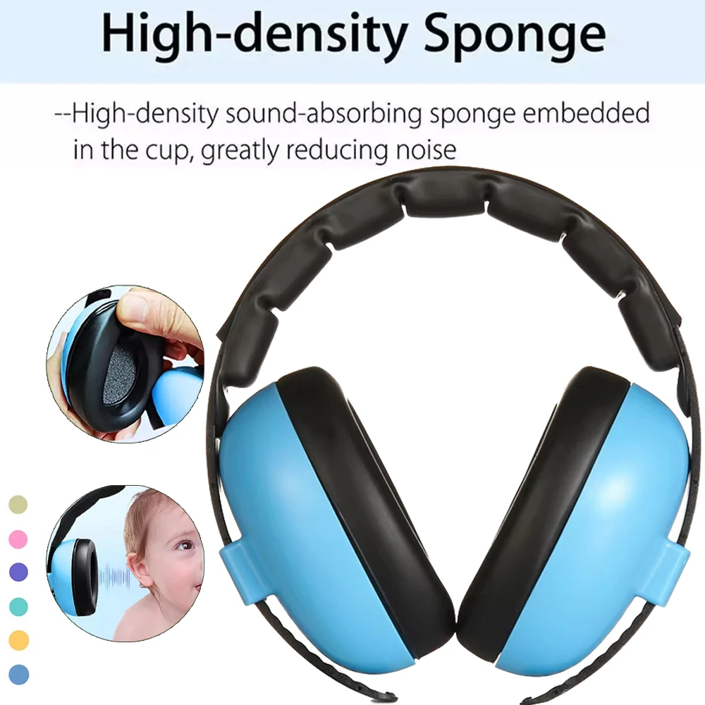 غطاء للأذنين للأطفال من عمر 3 أشهر إلى 5 سنوات، حماية لسماع الطفل، غطاء للأذنين آمن للحد من الضوضاء، واقي أذن