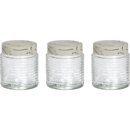 Herevin 3'lü 1,35 lt Spiral Glass Jar