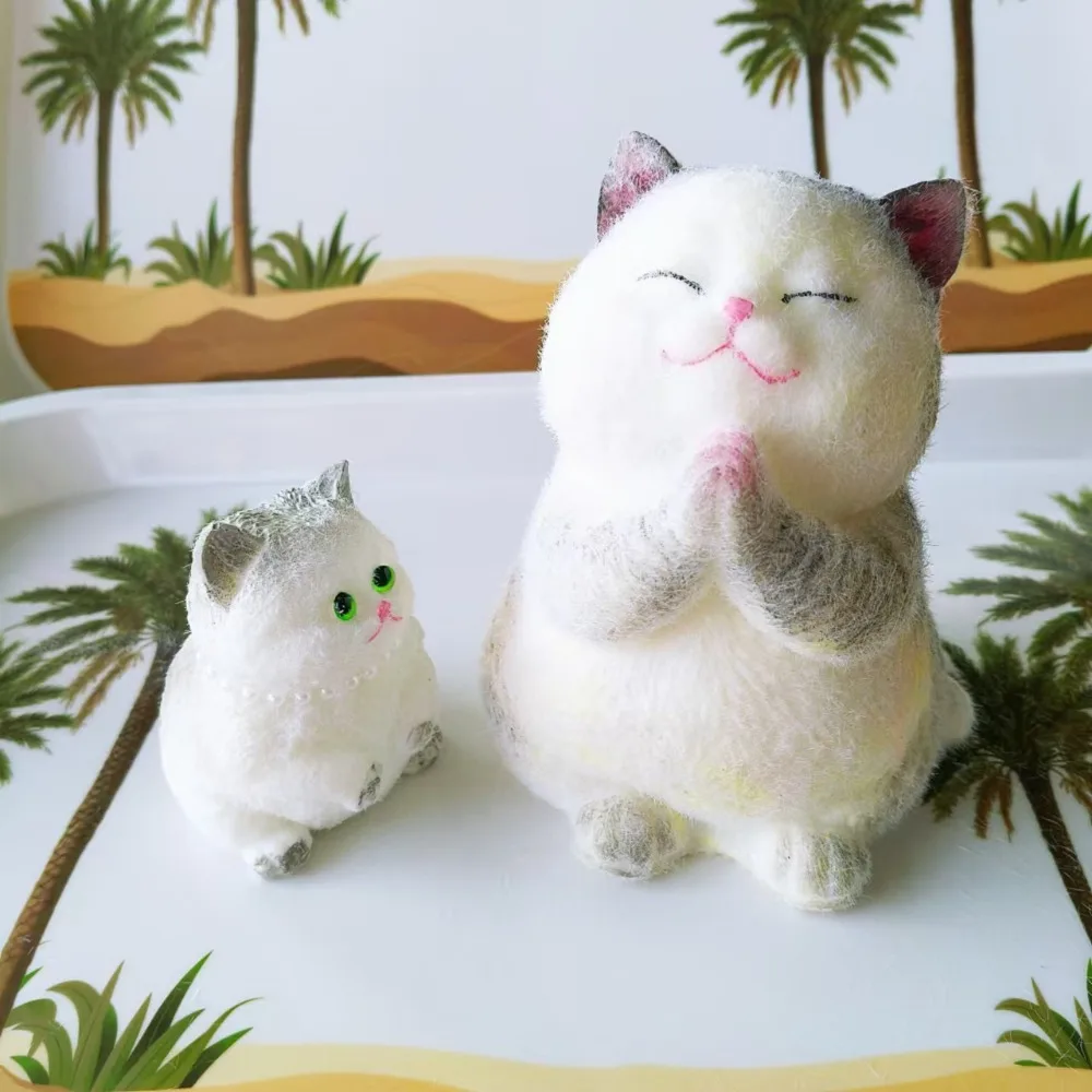 Novedad, muñeca de gato grande de rebote lento, juguetes de simulación de animales de dibujos animados para apretar, juguetes sensoriales coloridos y suaves para gatos