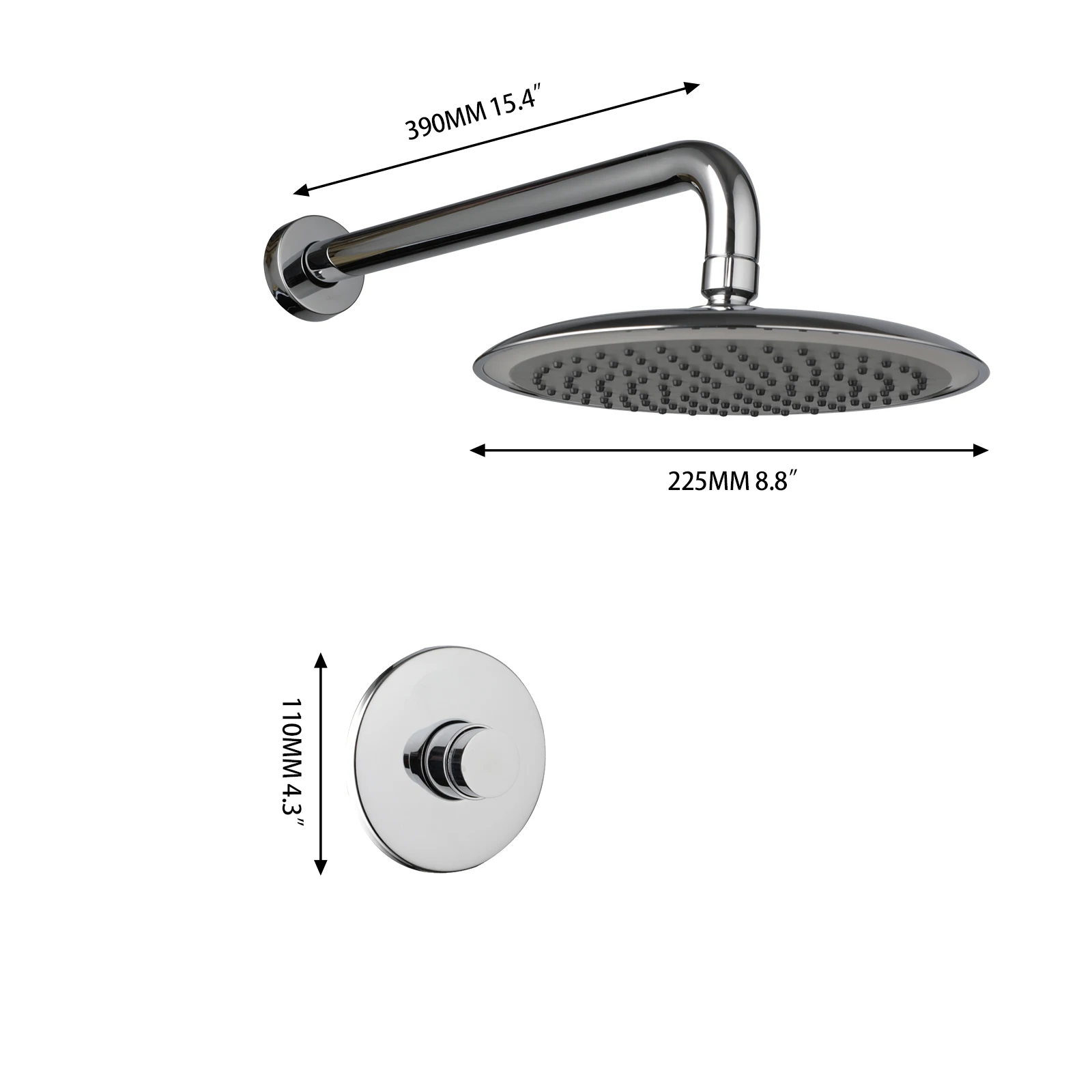 OUBONI Chrome Delayed Water Stop Outdoor Public Rain Unable To Continuously Water Out Set One Click Only Cold Water Faucet