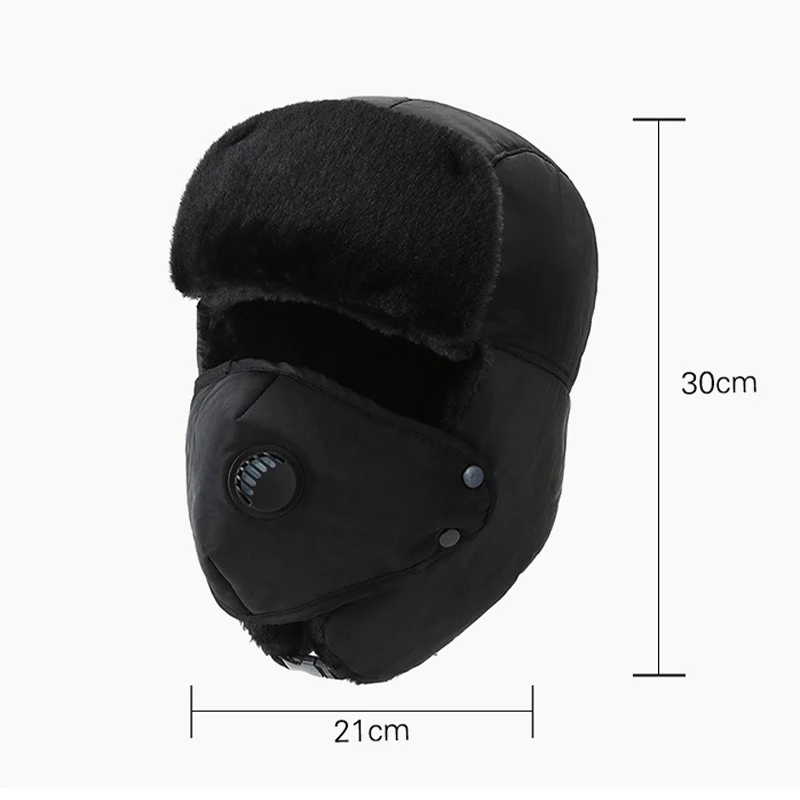 Warm Cap Winter New Fashion Men Women Hats Waterproof Thermal Fleece Bomber Hat Hooded Neck Warmer Hiking Scarves Snow Ski